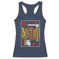 No Kings in America Racerback Tank Top Resist Protest Playing Card - Wonder Print Shop