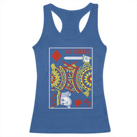 No Kings in America Racerback Tank Top Resist Protest Playing Card - Wonder Print Shop