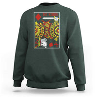 No Kings in America Sweatshirt Resist Protest Playing Card - Wonder Print Shop