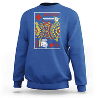 No Kings in America Sweatshirt Resist Protest Playing Card - Wonder Print Shop