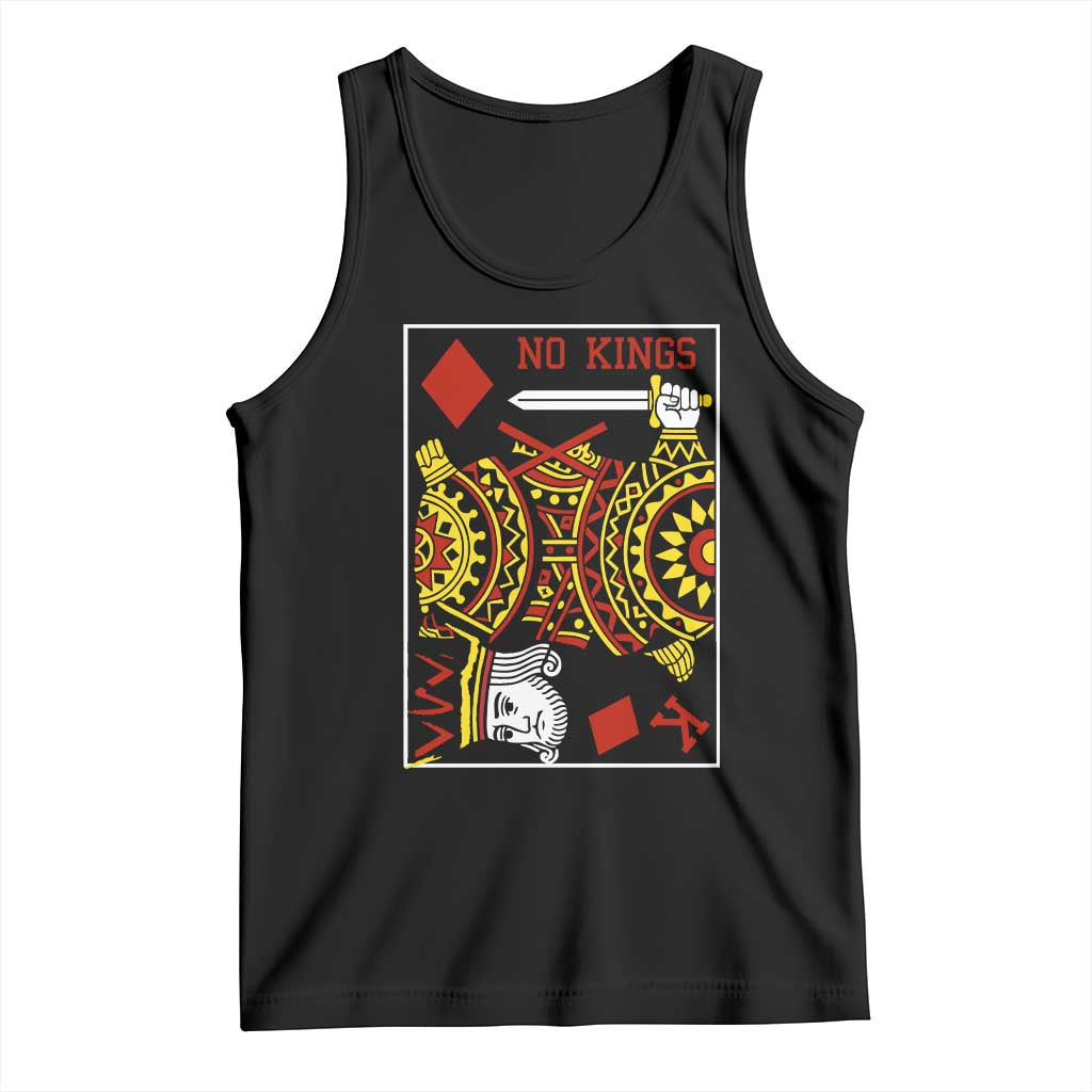No Kings in America Tank Top Resist Protest Playing Card - Wonder Print Shop
