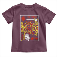 No Kings in America Toddler T Shirt Resist Protest Playing Card - Wonder Print Shop