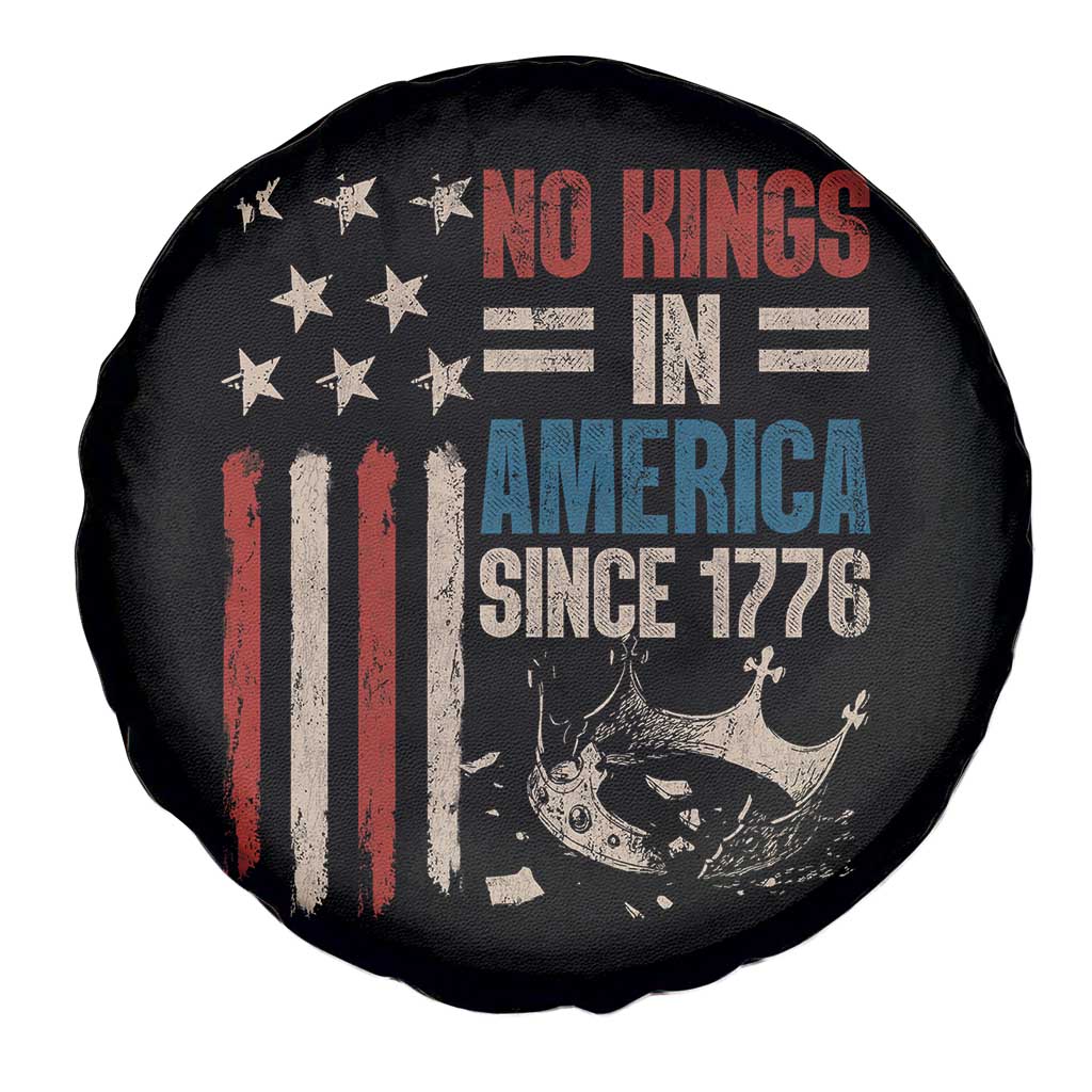 No Kings in America Spare Tire Cover Since 1776 Social Justice American Flag - Wonder Print Shop
