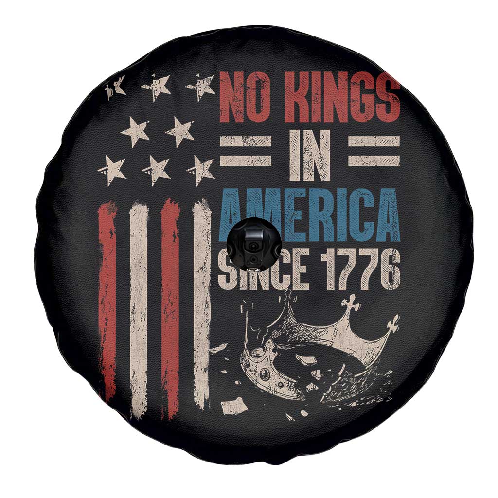 No Kings in America Spare Tire Cover Since 1776 Social Justice American Flag - Wonder Print Shop