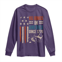No Kings in America Long Sleeve Shirt Since 1776 Social Justice American Flag - Wonder Print Shop