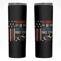 No Kings in America Skinny Tumbler Since 1776 Social Justice American Flag - Wonder Print Shop