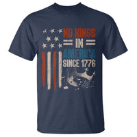 No Kings in America T Shirt Since 1776 Social Justice American Flag - Wonder Print Shop