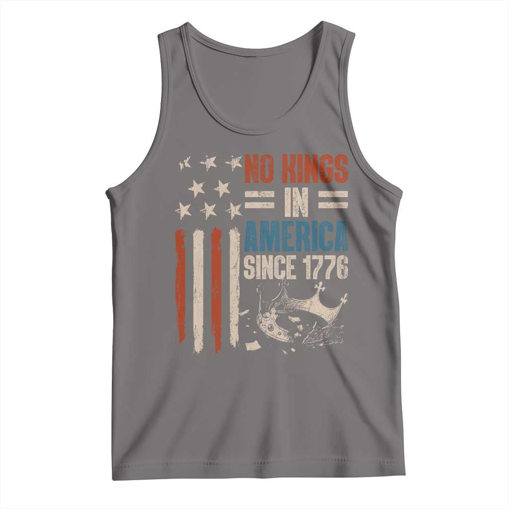 No Kings in America Tank Top Since 1776 Social Justice American Flag - Wonder Print Shop