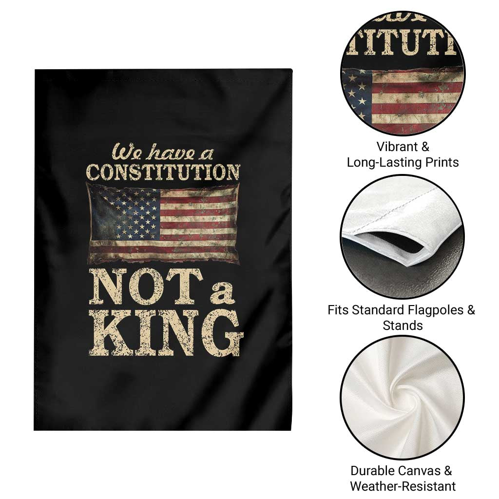 We Have A Constitution Not A King Garden Flag Retro Social Justice American Flag - Wonder Print Shop