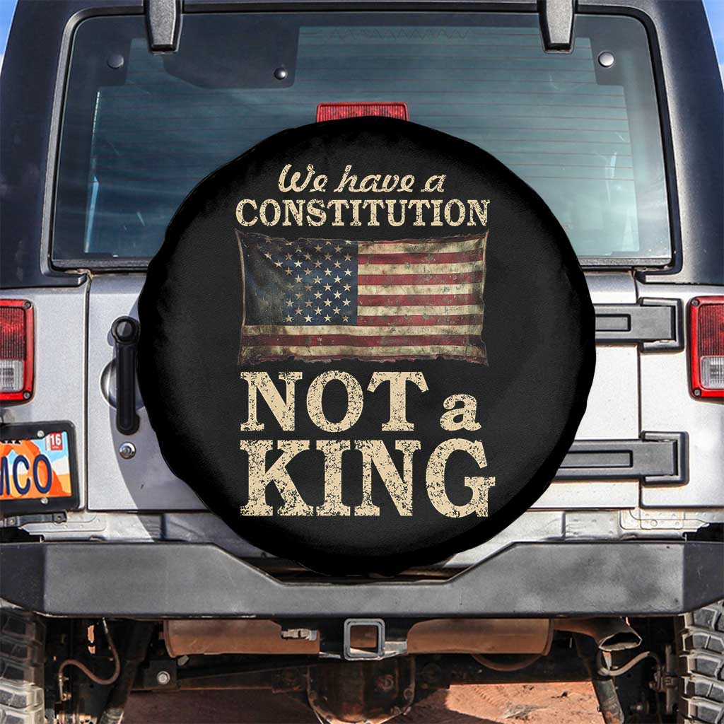 We Have A Constitution Not A King Spare Tire Cover Retro Social Justice American Flag - Wonder Print Shop