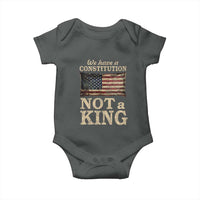 We Have A Constitution Not A King Baby Onesie Retro Social Justice American Flag - Wonder Print Shop