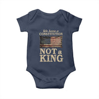 We Have A Constitution Not A King Baby Onesie Retro Social Justice American Flag - Wonder Print Shop