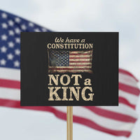 We Have A Constitution Not A King Protest Sign Retro Social Justice American Flag - Wonder Print Shop
