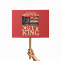 We Have A Constitution Not A King Protest Sign Retro Social Justice American Flag - Wonder Print Shop
