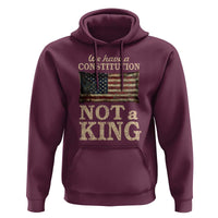 We Have A Constitution Not A King Hoodie Retro Social Justice American Flag - Wonder Print Shop