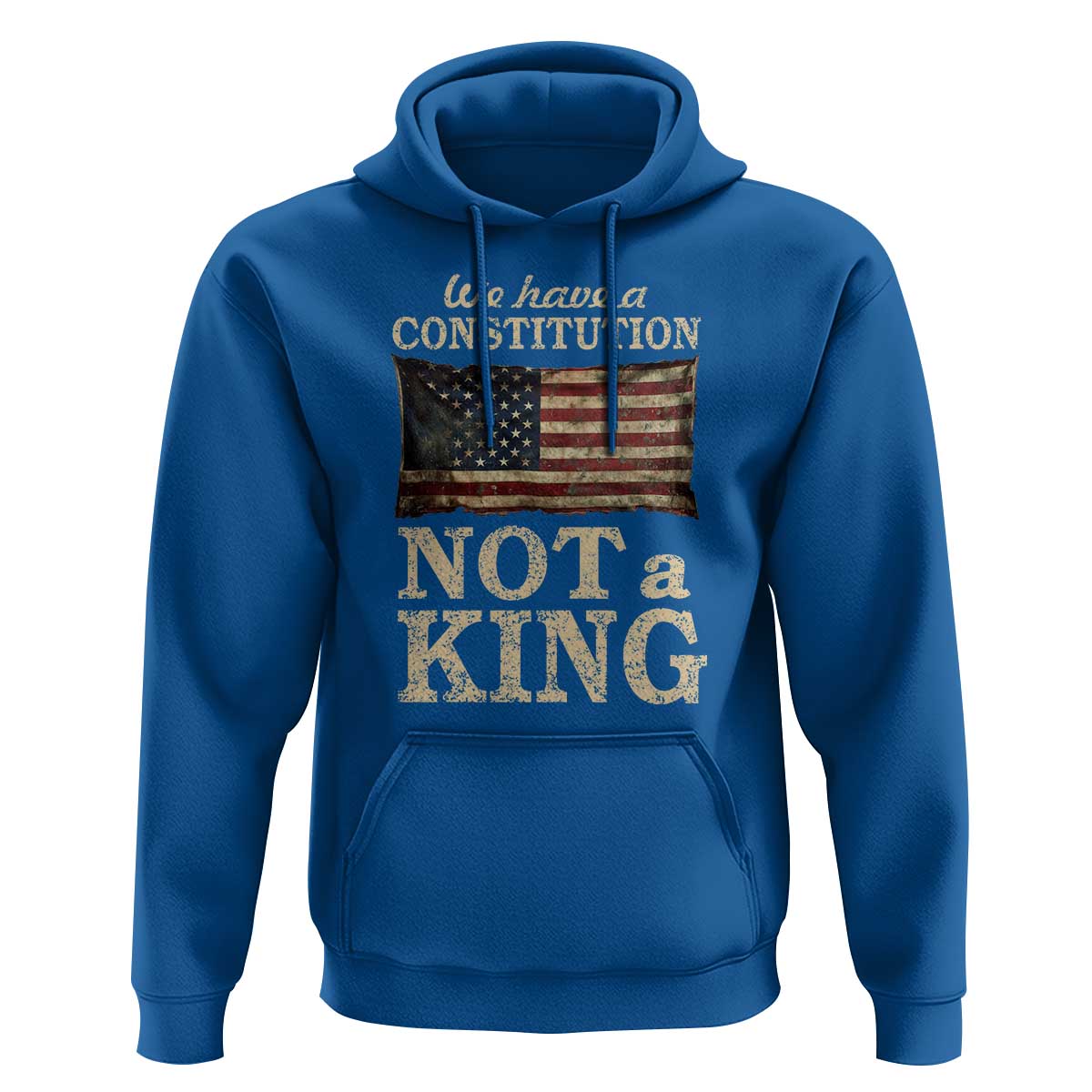 We Have A Constitution Not A King Hoodie Retro Social Justice American Flag - Wonder Print Shop