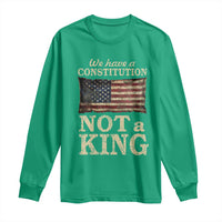 We Have A Constitution Not A King Long Sleeve Shirt Retro Social Justice American Flag - Wonder Print Shop