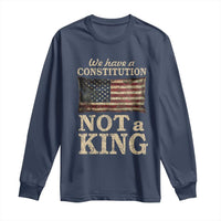 We Have A Constitution Not A King Long Sleeve Shirt Retro Social Justice American Flag - Wonder Print Shop