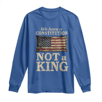 We Have A Constitution Not A King Long Sleeve Shirt Retro Social Justice American Flag - Wonder Print Shop