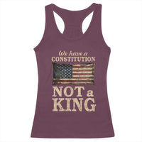 We Have A Constitution Not A King Racerback Tank Top Retro Social Justice American Flag - Wonder Print Shop