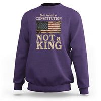 We Have A Constitution Not A King Sweatshirt Retro Social Justice American Flag - Wonder Print Shop