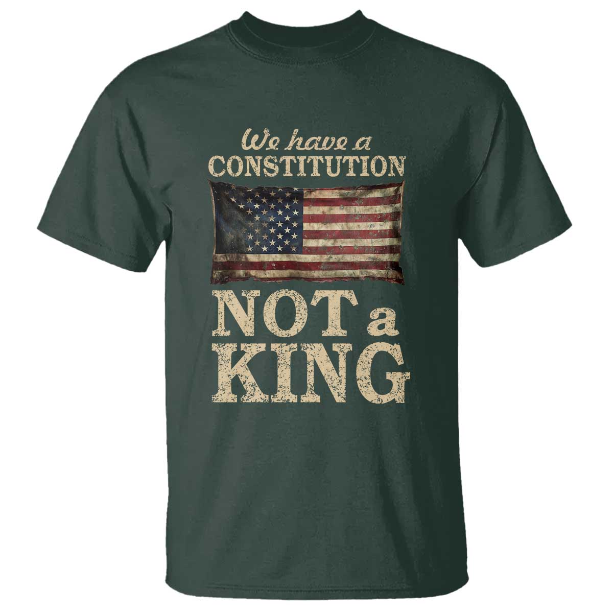 We Have A Constitution Not A King T Shirt Retro Social Justice American Flag - Wonder Print Shop