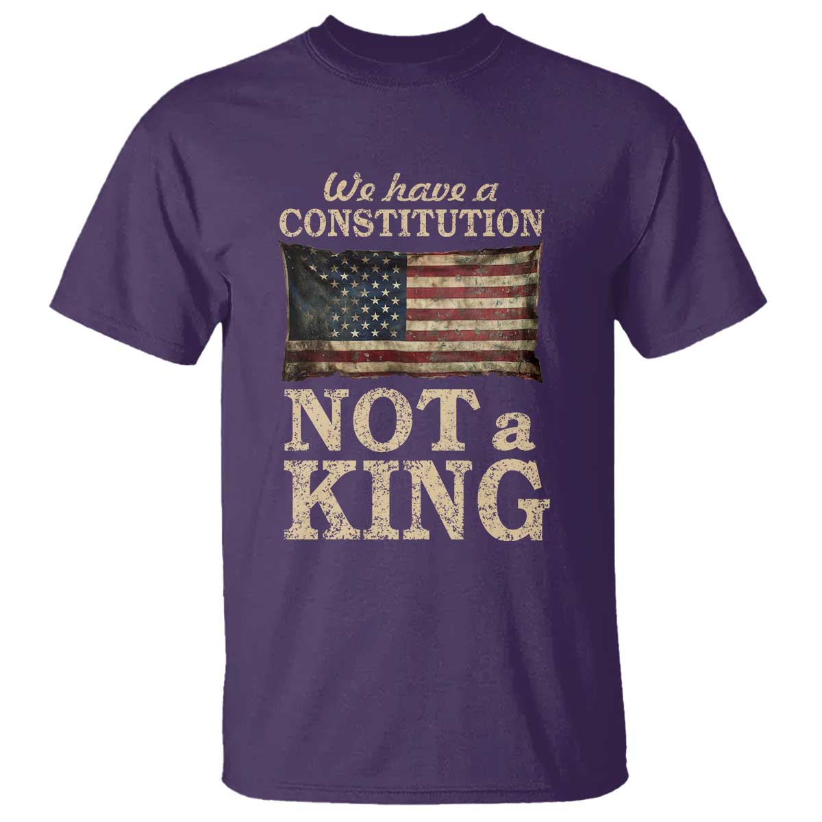 We Have A Constitution Not A King T Shirt Retro Social Justice American Flag - Wonder Print Shop
