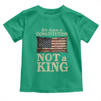 We Have A Constitution Not A King Toddler T Shirt Retro Social Justice American Flag - Wonder Print Shop