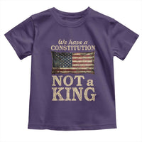 We Have A Constitution Not A King Toddler T Shirt Retro Social Justice American Flag - Wonder Print Shop