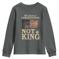 We Have A Constitution Not A King Youth Sweatshirt Retro Social Justice American Flag - Wonder Print Shop