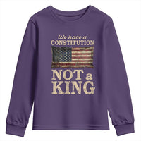 We Have A Constitution Not A King Youth Sweatshirt Retro Social Justice American Flag - Wonder Print Shop