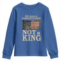 We Have A Constitution Not A King Youth Sweatshirt Retro Social Justice American Flag - Wonder Print Shop