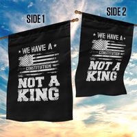 No Kings in America Garden Flag We Have A Constitution Not A King Resist US Flag - Wonder Print Shop