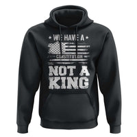 No Kings in America Hoodie We Have A Constitution Not A King Resist US Flag - Wonder Print Shop