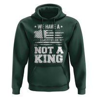 No Kings in America Hoodie We Have A Constitution Not A King Resist US Flag - Wonder Print Shop