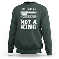 No Kings in America Sweatshirt We Have A Constitution Not A King Resist US Flag - Wonder Print Shop