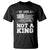 No Kings in America T Shirt We Have A Constitution Not A King Resist US Flag - Wonder Print Shop