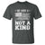 No Kings in America T Shirt We Have A Constitution Not A King Resist US Flag - Wonder Print Shop