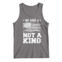 No Kings in America Tank Top We Have A Constitution Not A King Resist US Flag - Wonder Print Shop