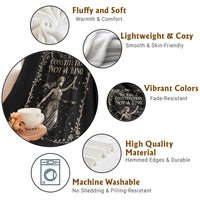 No Kings in America Throw Blanket We Have A Constitution Not A King Resist - Wonder Print Shop