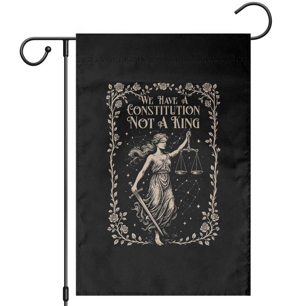 No Kings in America Garden Flag We Have A Constitution Not A King Resist - Wonder Print Shop