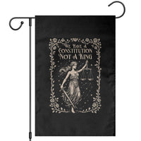 No Kings in America Garden Flag We Have A Constitution Not A King Resist - Wonder Print Shop
