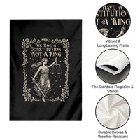 No Kings in America Garden Flag We Have A Constitution Not A King Resist - Wonder Print Shop