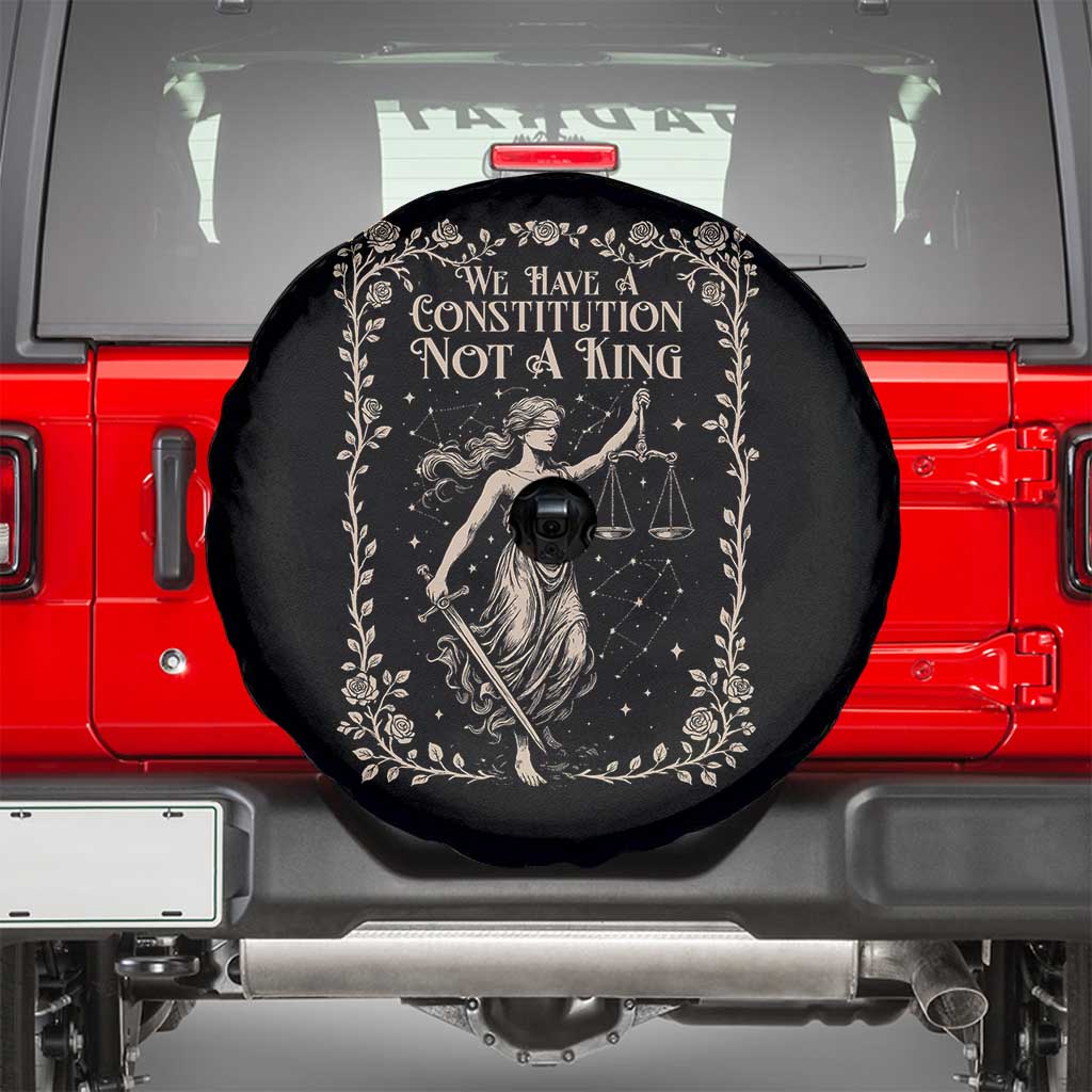 No Kings in America Spare Tire Cover We Have A Constitution Not A King Resist - Wonder Print Shop