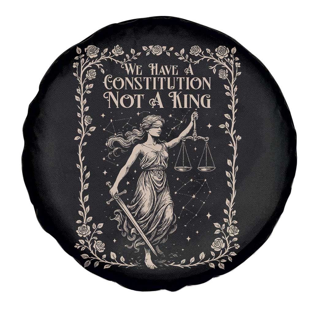 No Kings in America Spare Tire Cover We Have A Constitution Not A King Resist - Wonder Print Shop
