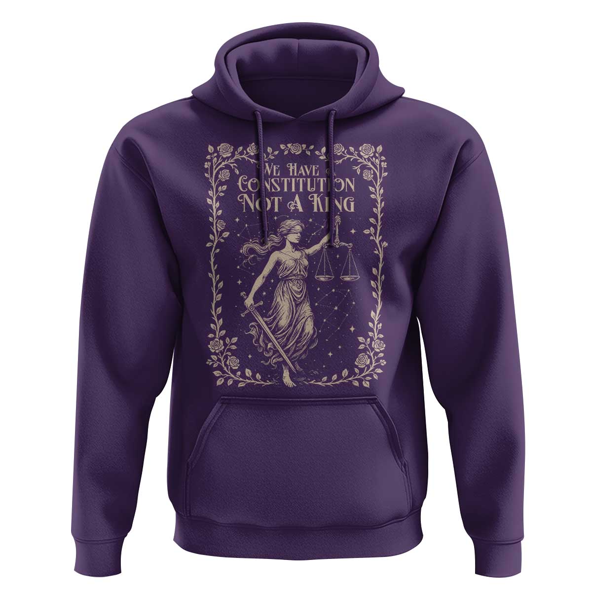 No Kings in America Hoodie We Have A Constitution Not A King Resist - Wonder Print Shop