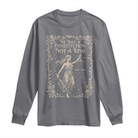 No Kings in America Long Sleeve Shirt We Have A Constitution Not A King Resist - Wonder Print Shop