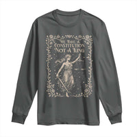 No Kings in America Long Sleeve Shirt We Have A Constitution Not A King Resist - Wonder Print Shop
