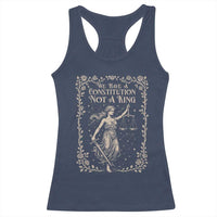 No Kings in America Racerback Tank Top We Have A Constitution Not A King Resist - Wonder Print Shop
