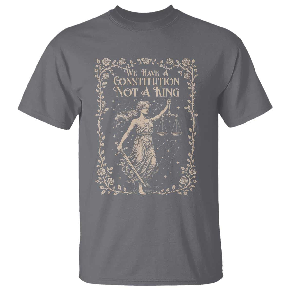 No Kings in America T Shirt We Have A Constitution Not A King Resist - Wonder Print Shop